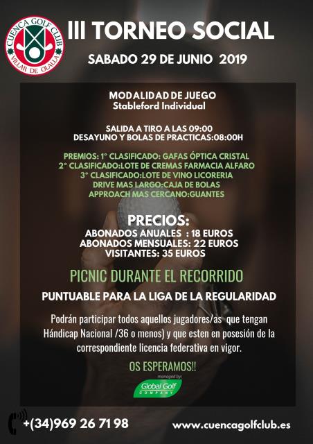 III Torneo Social Cuenca Golf 2019